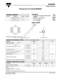 SI4448DY-T1-GE3 Datasheet Cover