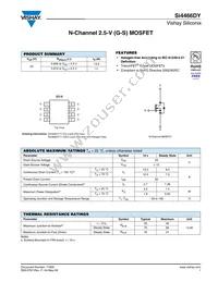 SI4466DY-T1-GE3 Datasheet Cover