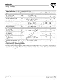 SI4480DY-T1-E3 Datasheet Page 2