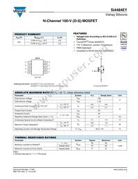 SI4484EY-T1-GE3 Datasheet Cover