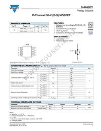 SI4485DY-T1-GE3 Datasheet Cover