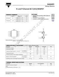 SI4544DY-T1-GE3 Datasheet Cover