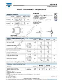 SI4554DY-T1-GE3 Datasheet Cover