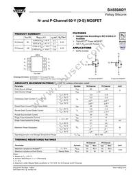 SI4559ADY-T1-E3 Datasheet Cover