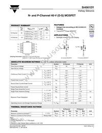 SI4561DY-T1-E3 Datasheet Cover