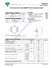 SI4620DY-T1-E3 Datasheet Cover