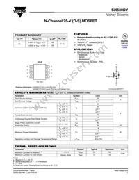 SI4630DY-T1-GE3 Datasheet Cover