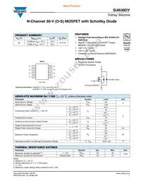 SI4638DY-T1-E3 Datasheet Cover