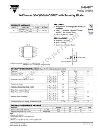 SI4642DY-T1-E3 Datasheet Cover