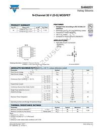 SI4682DY-T1-GE3 Datasheet Cover