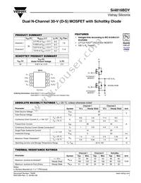 SI4816BDY-T1-GE3 Datasheet Cover