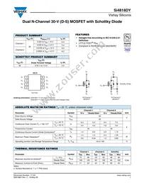 SI4818DY-T1-GE3 Datasheet Cover