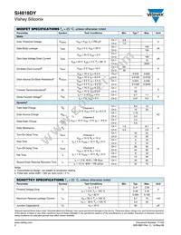 SI4818DY-T1-GE3 Datasheet Page 2
