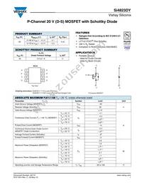 SI4823DY-T1-E3 Datasheet Cover