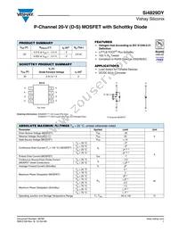 SI4829DY-T1-E3 Datasheet Cover