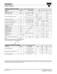 SI4830ADY-T1-GE3 Datasheet Page 2