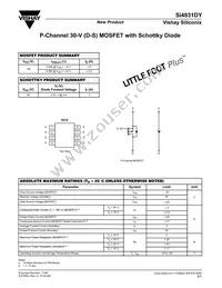 SI4831DY-T1-E3 Datasheet Cover