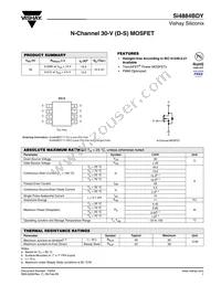 SI4884BDY-T1-GE3 Datasheet Cover