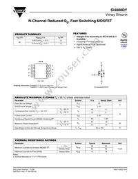 SI4888DY-T1-E3 Datasheet Cover