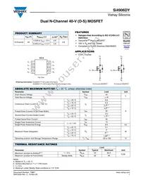 SI4906DY-T1-GE3 Datasheet Cover