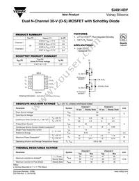 SI4914DY-T1-E3 Datasheet Cover