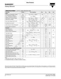 SI4925DDY-T1-GE3 Datasheet Page 2