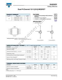 SI4933DY-T1-GE3 Datasheet Cover