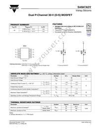 SI4947ADY-T1-GE3 Datasheet Cover