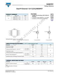 SI4967DY-T1-GE3 Datasheet Cover