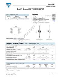 SI4992EY-T1-GE3 Datasheet Cover