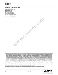 SI5010-BM Datasheet Page 20