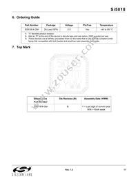 SI5018-B-GM Datasheet Page 17