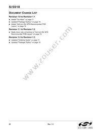 SI5018-B-GM Datasheet Page 20