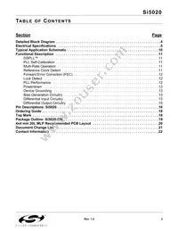 SI5020-B-GMR Datasheet Page 3