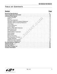 SI5023-BM Datasheet Page 3