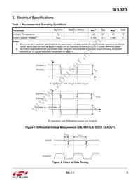 SI5023-D-GMR Datasheet Page 5