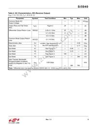 SI5040-D-GMR Datasheet Page 9