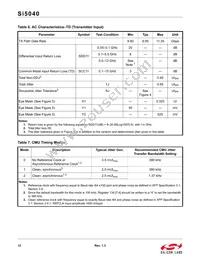 SI5040-D-GMR Datasheet Page 12