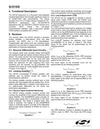 SI5100-F-BC Datasheet Page 14