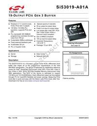 SI53019-A01AGM Datasheet Cover