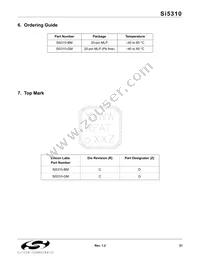 SI5310-GM Datasheet Page 21