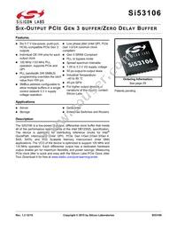 SI53106-A01AGMR Datasheet Cover