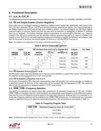 SI53112-A00AGMR Datasheet Page 11