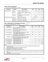 SI53112-A03AGMR Datasheet Page 5