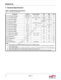 SI53115-A01AGM Datasheet Page 4