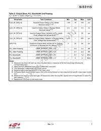 SI53115-A01AGM Datasheet Page 7