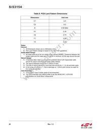 SI53154-A01AGMR Datasheet Page 20