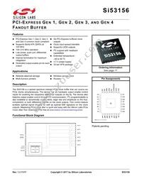 SI53156-A01AGMR Datasheet Cover