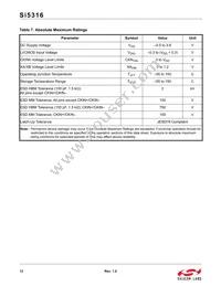 SI5316-B-GM Datasheet Page 12
