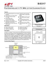 SI5317A-C-GMR Datasheet Cover